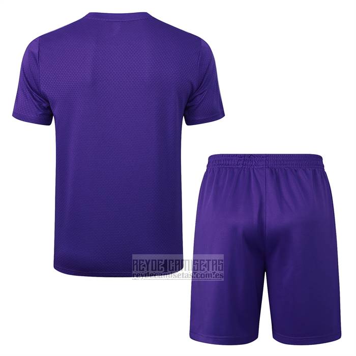 Chandal del Real Madrid Manga Corta 2025-2026 Purpura - Pantalon Corto